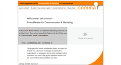 Desktop Screenshot of comma-f.de