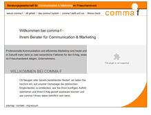 Tablet Screenshot of comma-f.de